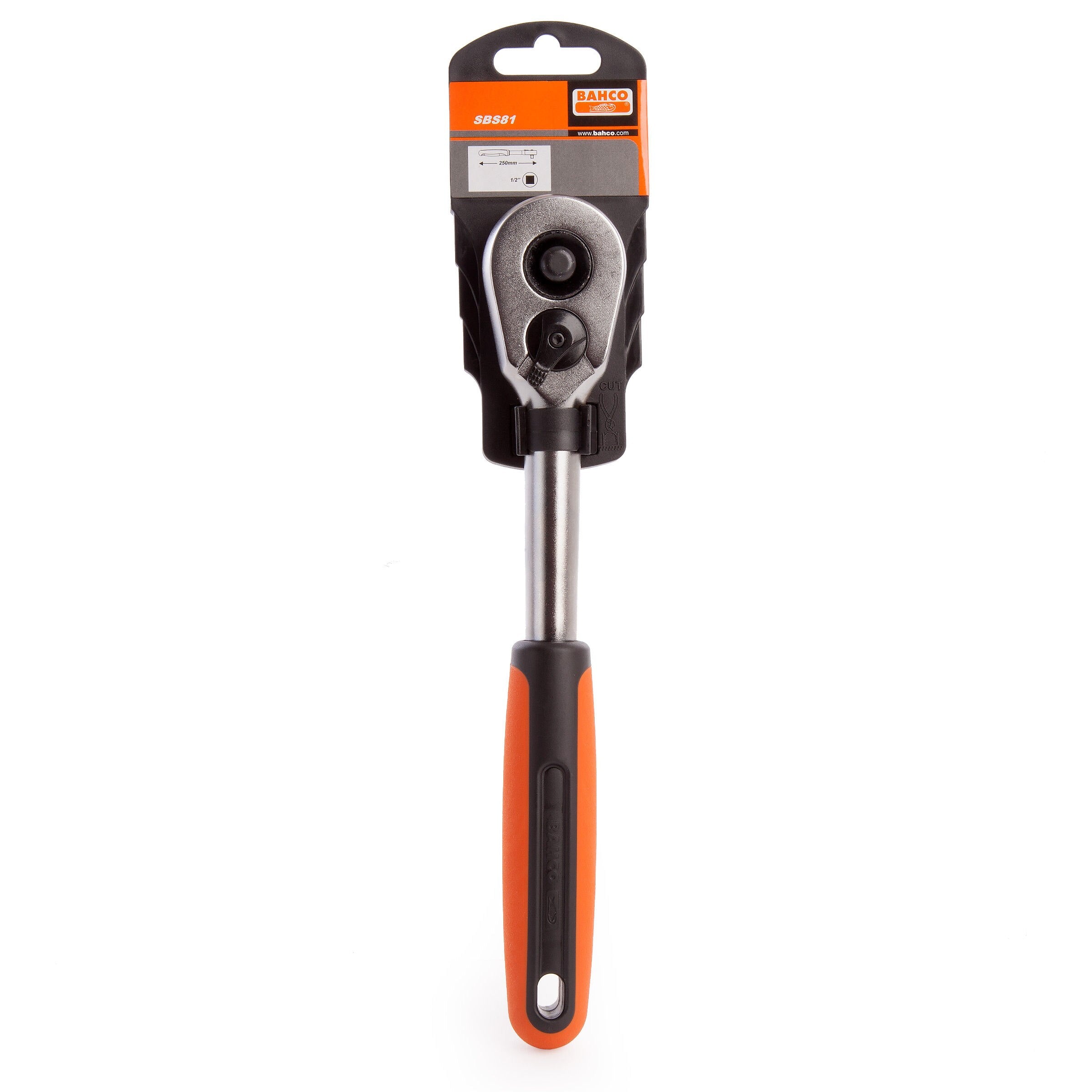 Bahco SBS81 Quick Release Reversible Ratchet 1/2 Inch Drive