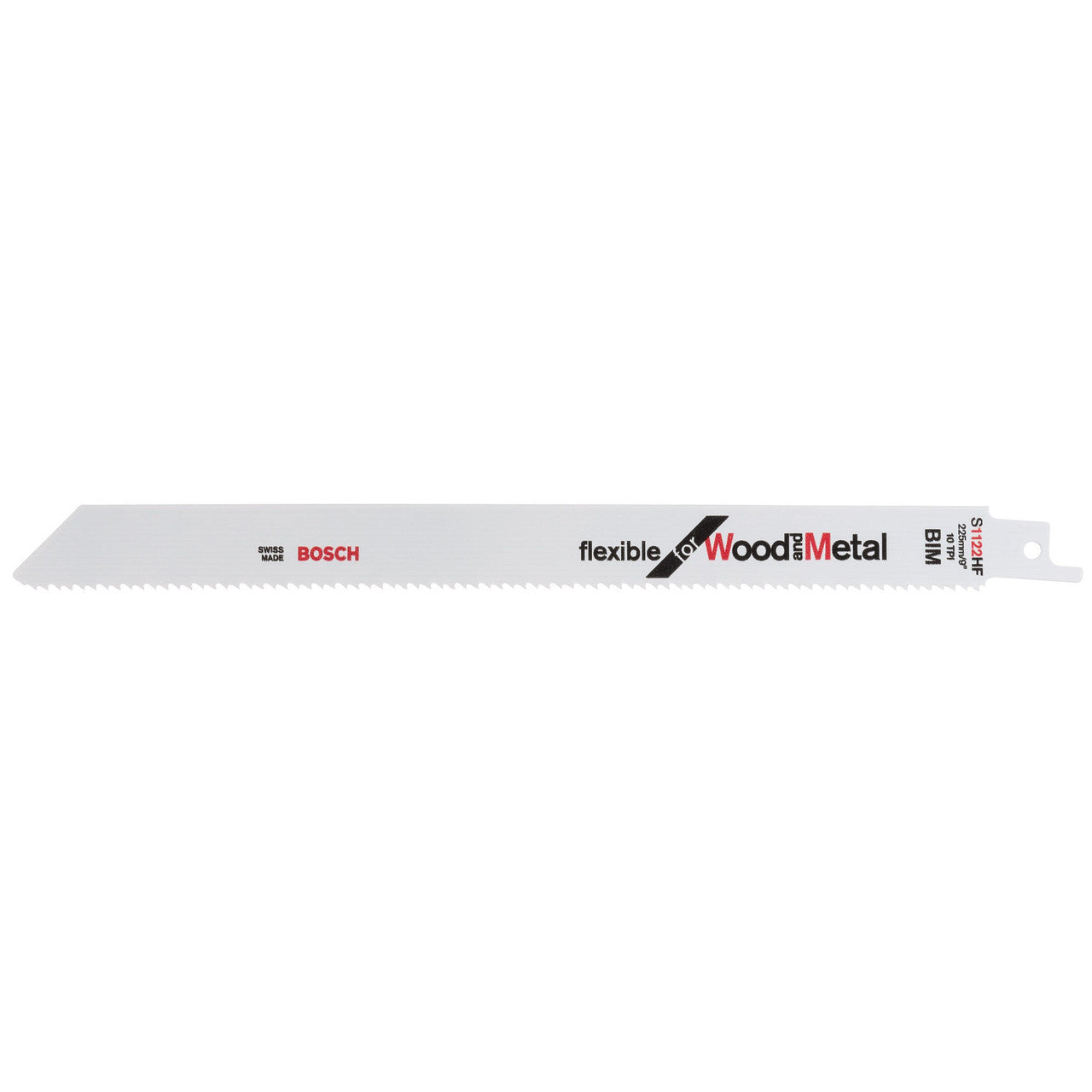 Bosch S1122HF Flexible Reciprocating Saw Blade for Wood & Metal 225mm (Pack of 5)