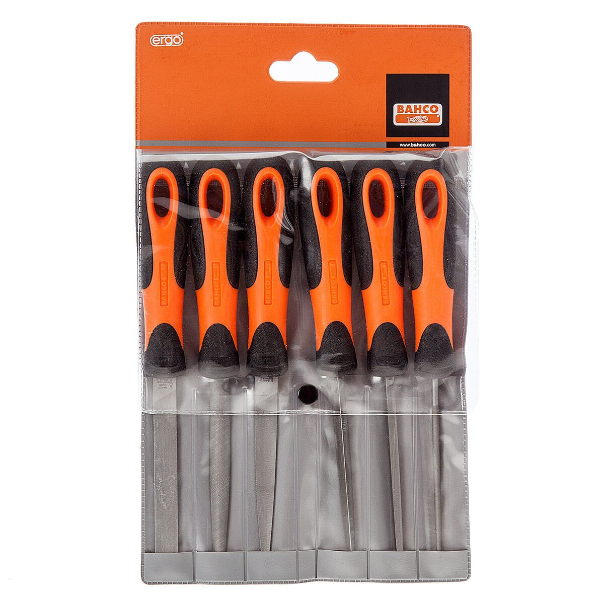 Bahco 1-476-04-3-2 ERGO Engineering Smooth Cut File Set 100mm (6 Piece)