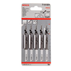 Bosch T101BR Clean Jigsaw Blade for Wood 100mm (Pack of 5)