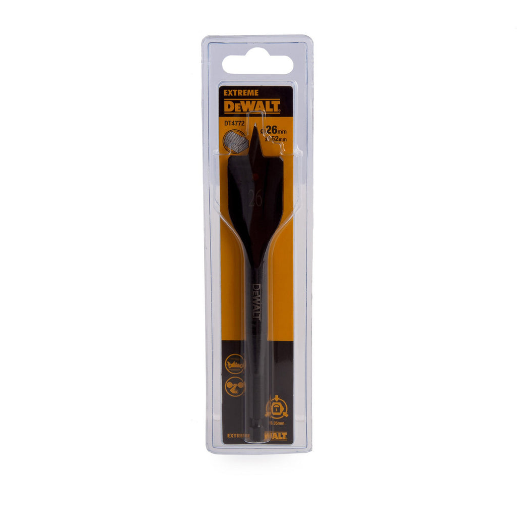 Dewalt DT4772 EXTREME Impact Flat Drill Bit for Wood 26 x 152mm