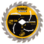Dewalt DT40270 EXTREME RUNTIME Diamond Bore Circular Saw Blade 190mm x 24T
