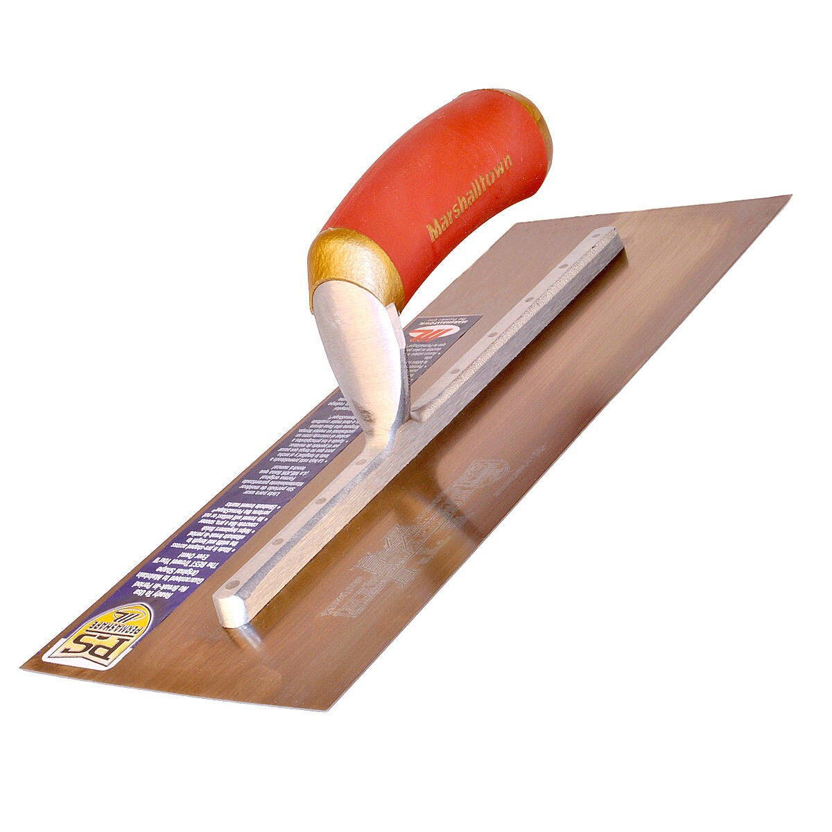 Marshalltown MPB13GSD Gold Stainless Steel Finishing Trowel 13" x 5"