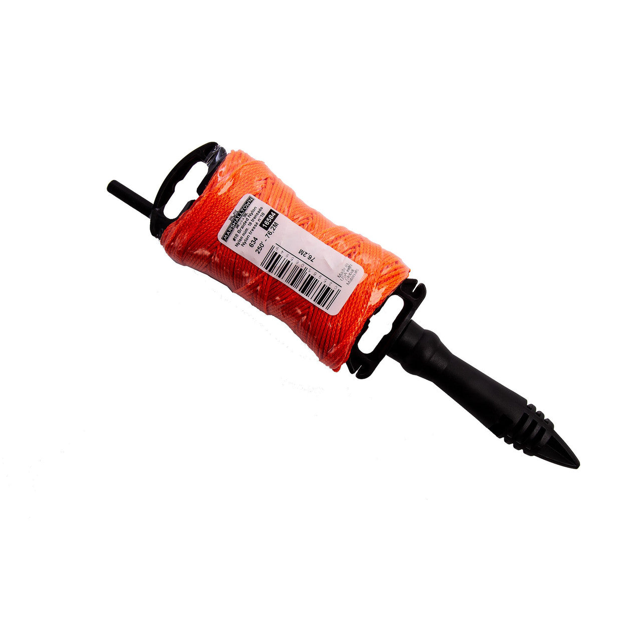 Marshalltown M634 Braided Nylon Mason's Line & Winder 250' (Orange)