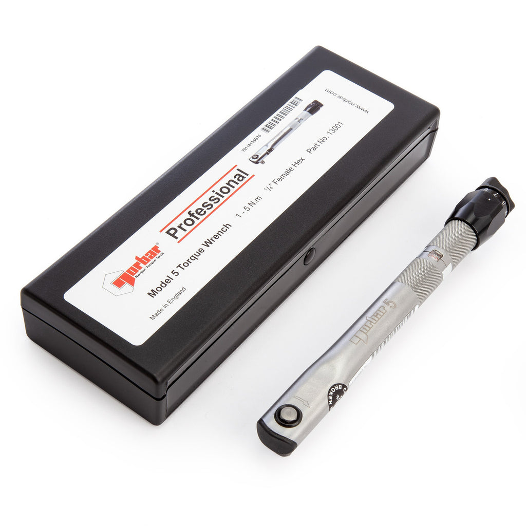 Norbar 13001 Model 5 Female Hex Torque Wrench 1 - 5 Nm 1/4"