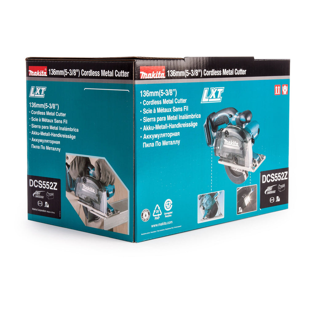 Makita DCS552Z LXT 18V Metal Cutting Circular Saw 136mm (Body Only)