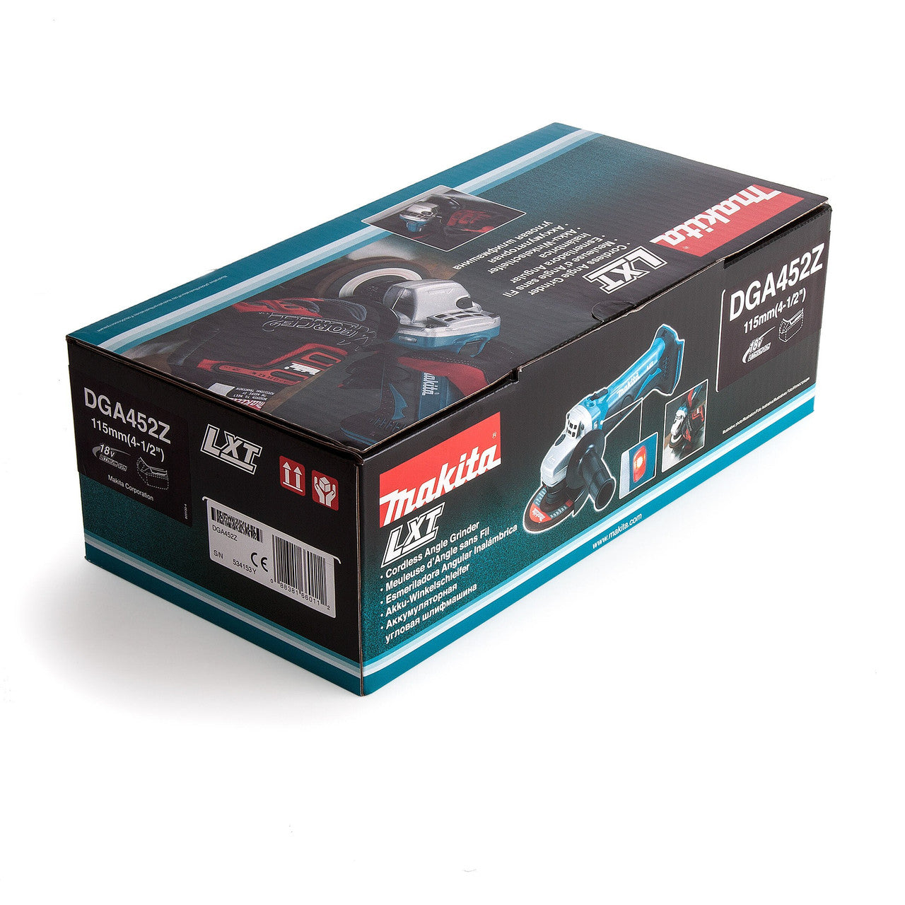 Makita DGA452Z LXT 18V Angle Grinder 115mm (Body Only)