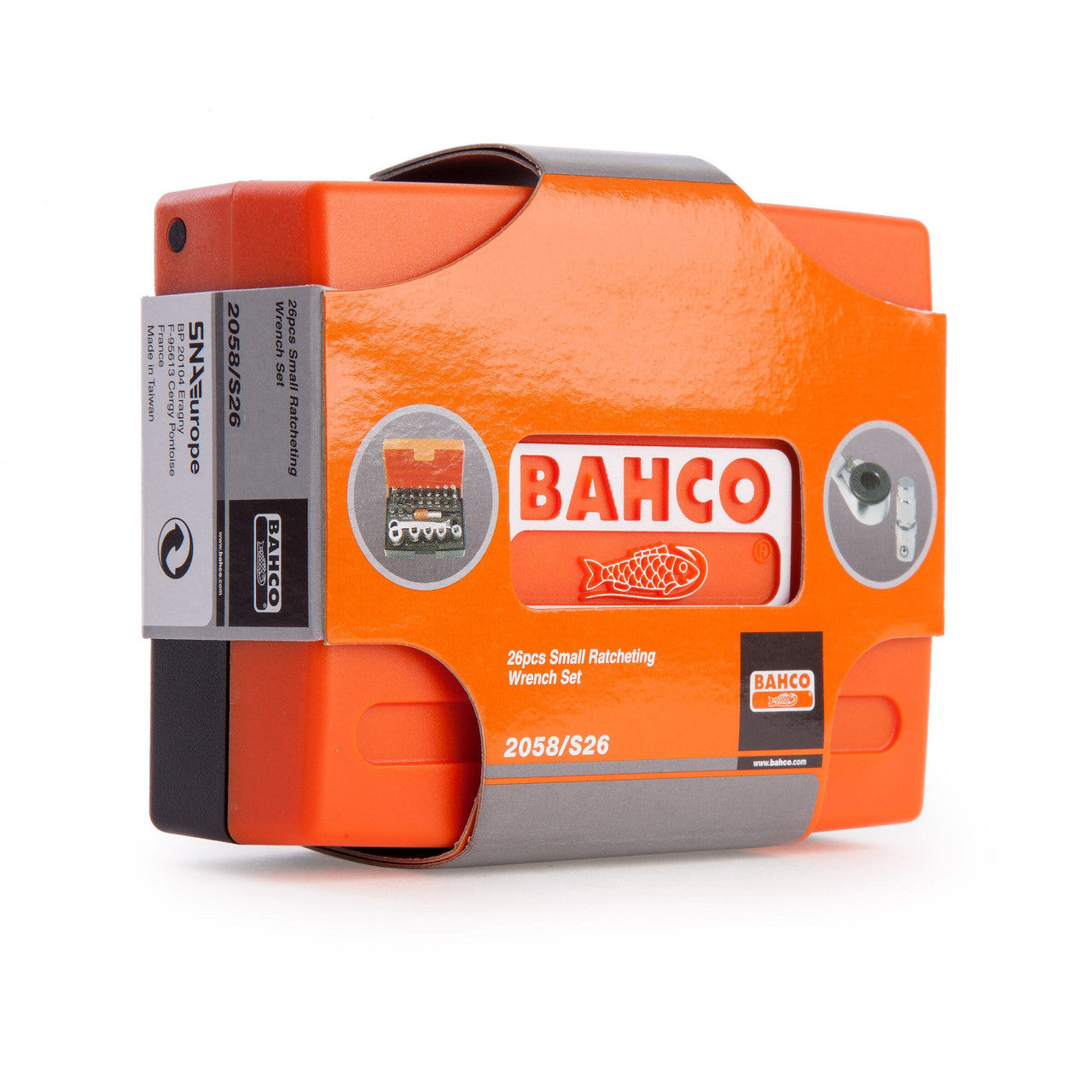 Bahco 2058/S26 1/4" Drive Ratchet Socket & Bit Set (26 Piece)