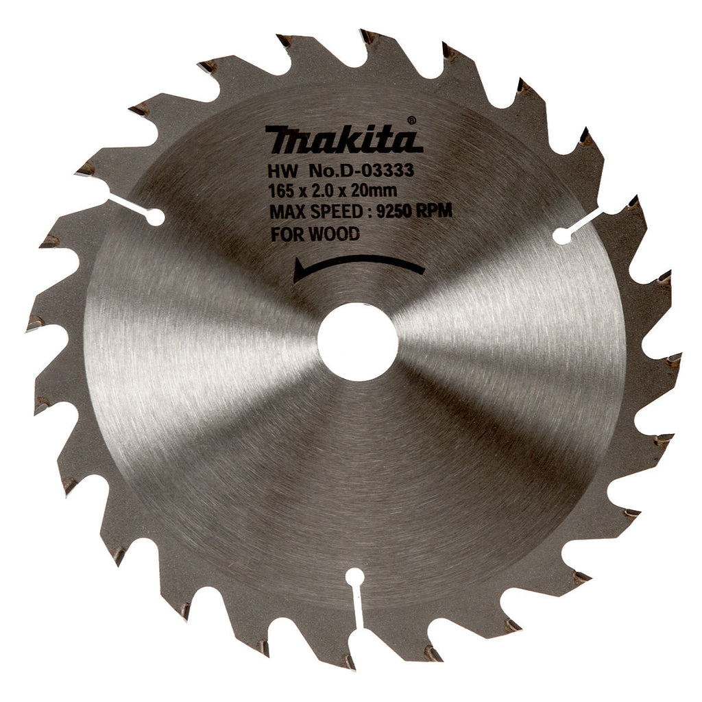 Makita D-03333 Circular Saw Blade for Wood 165 x 20mm x 24T