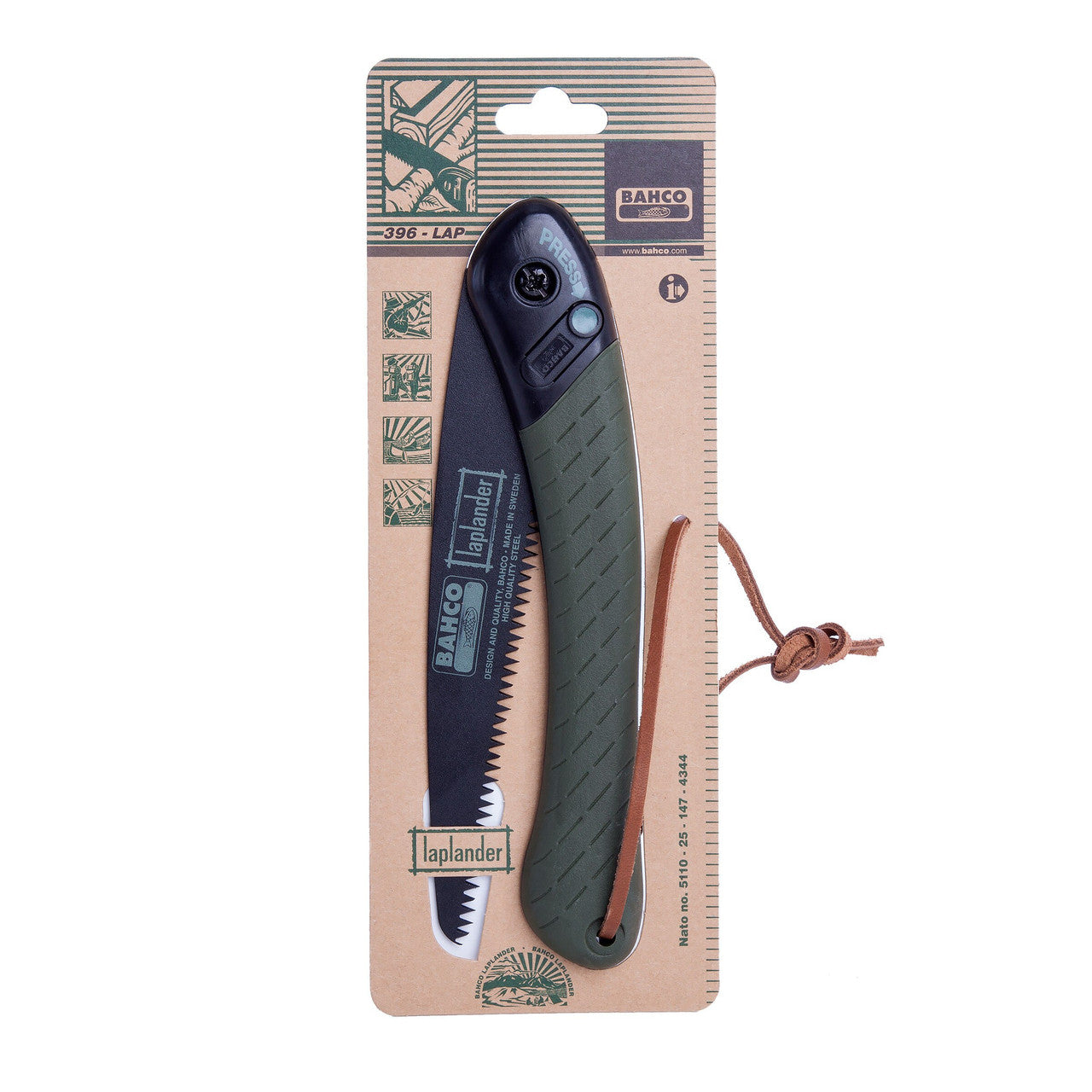 Bahco 396-LAP Laplander Folding Pruning Saw 190mm