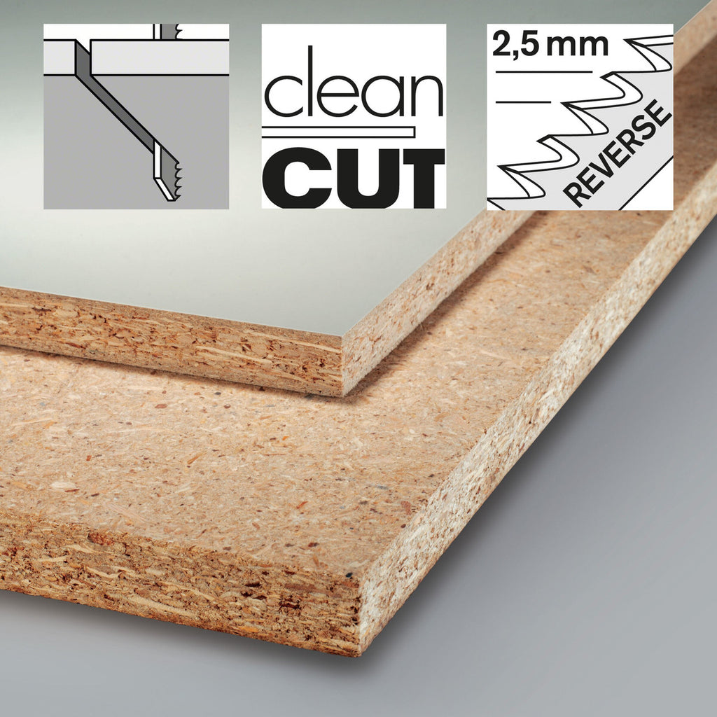 Bosch T101BR Clean Jigsaw Blade for Wood 100mm (Pack of 5)