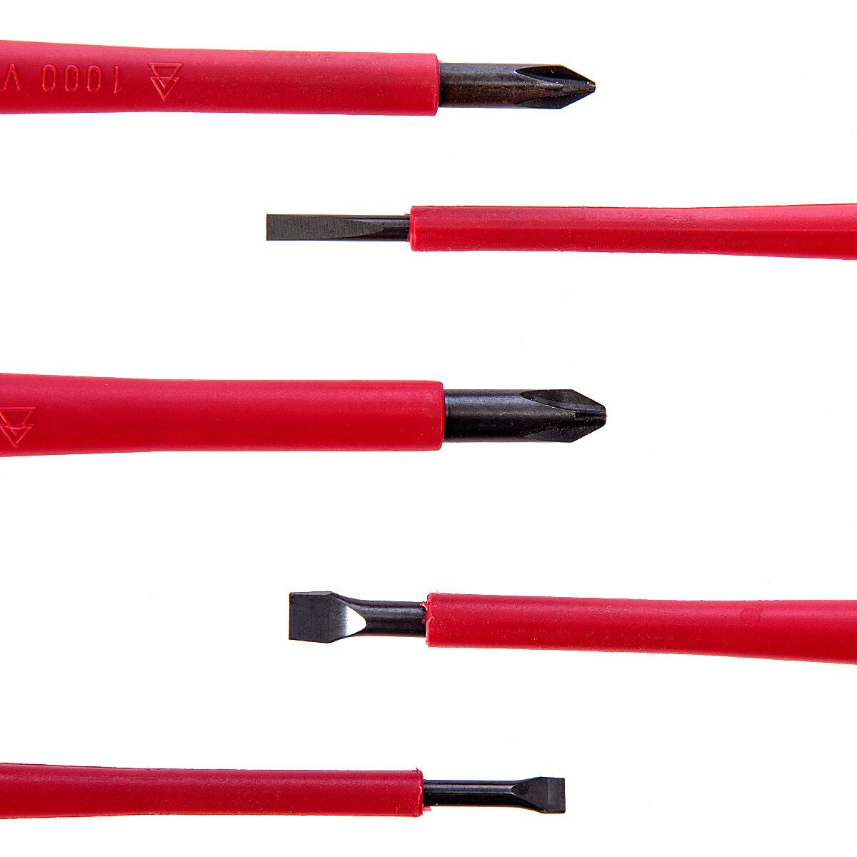 Bahco BE-9881S Insulated Ergo VDE Slotted/Phillips Screwdriver Set (5 Piece)
