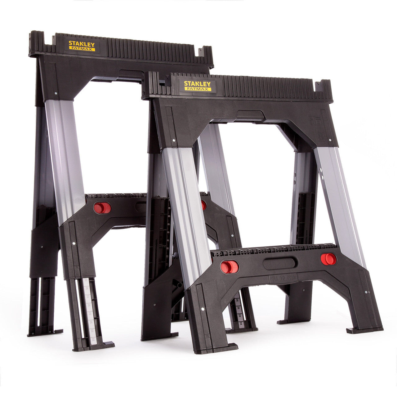 Stanley 1-92-980 FatMax Aluminium Adjustable Telescopic Sawhorse (Twin Pack)