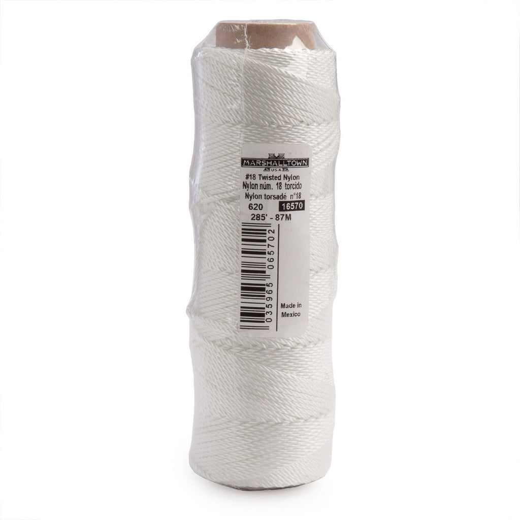 Marshalltown M620 Twisted Nylon Brick Line White 285" / 87m
