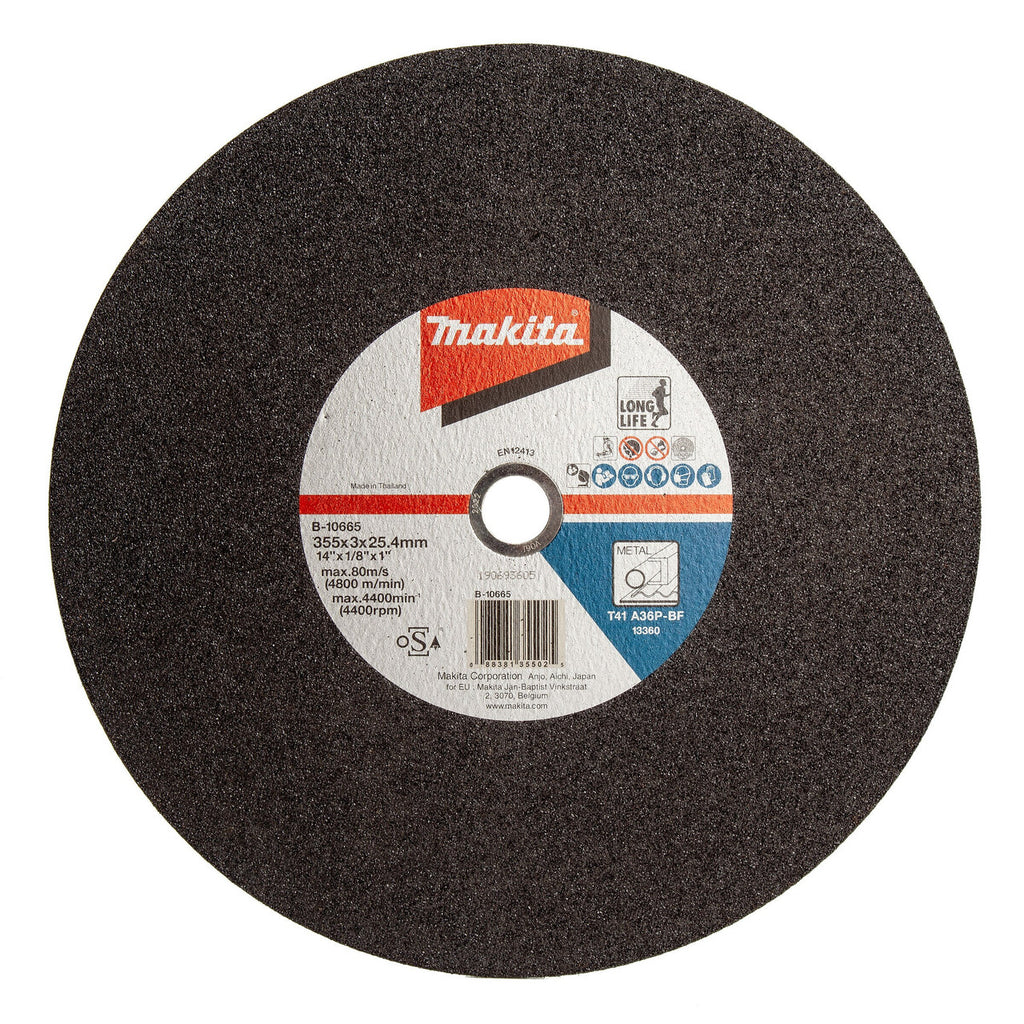 Makita B-10665 Metal Cutting Disc 355 x 3 x 25.4mm (Pack of 5)