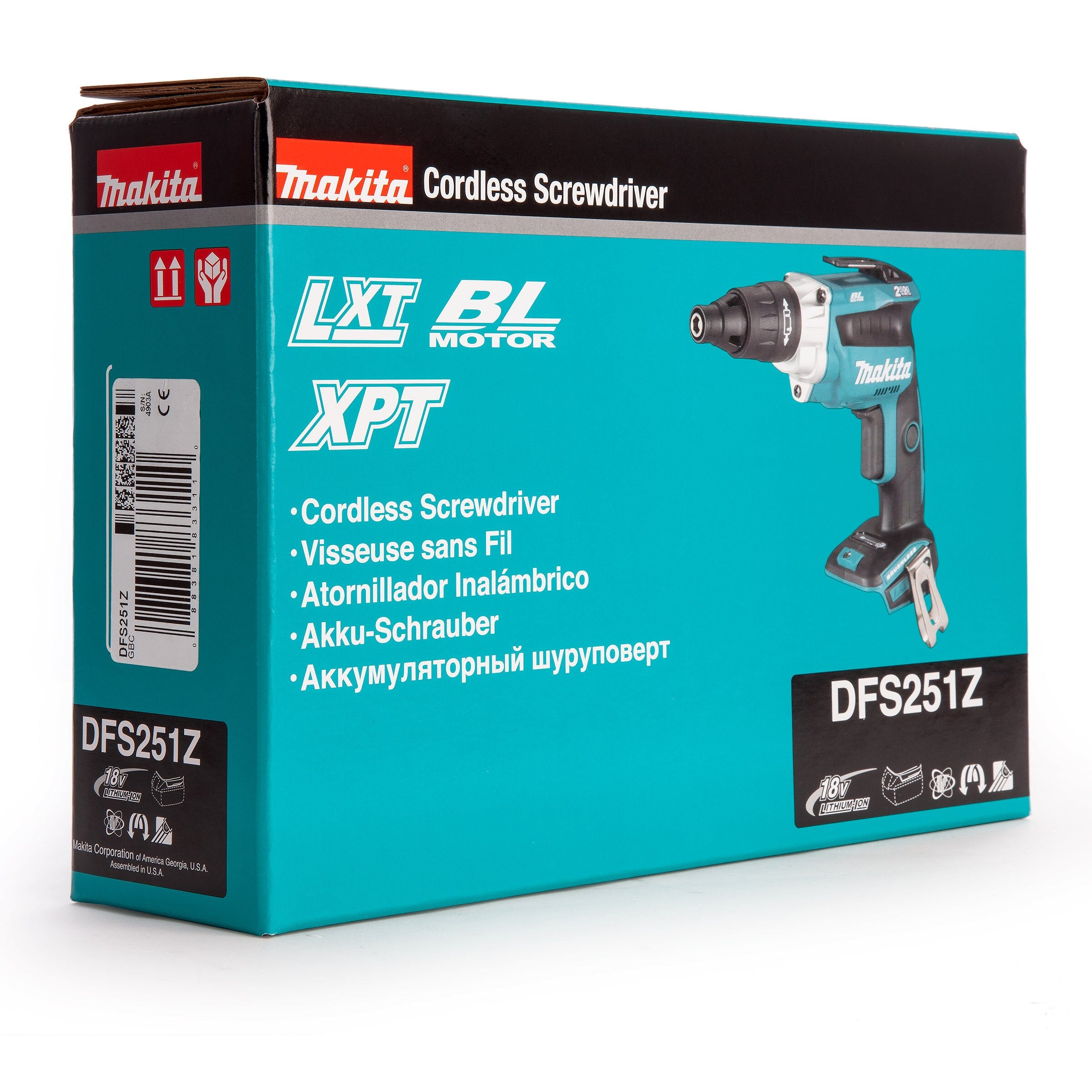 Makita DFS251Z TEK 18V Brushless Screwdriver (Body Only)