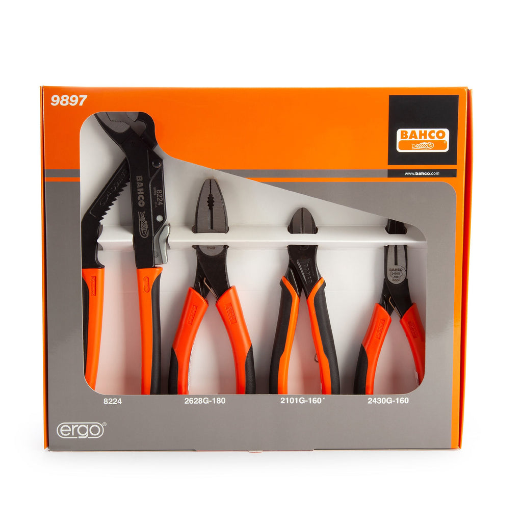 Bahco 9897 Plier Set (4 Piece)