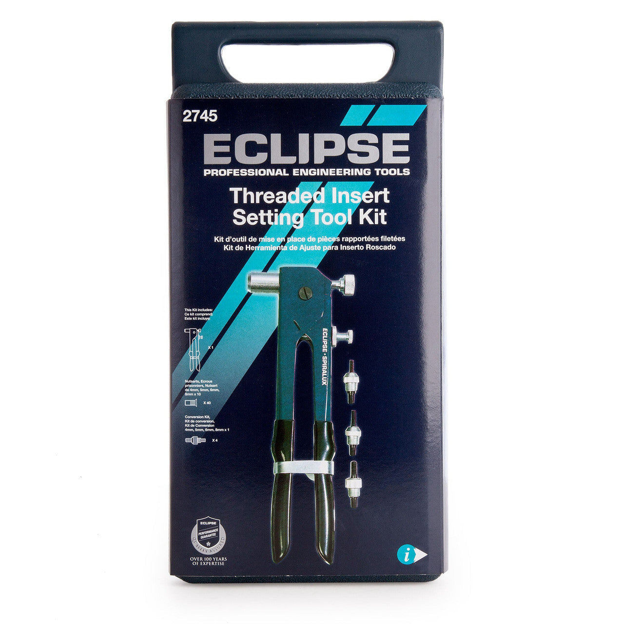 Eclipse 2745 Threaded Insert Setting Tool Kit 4 - 8mm