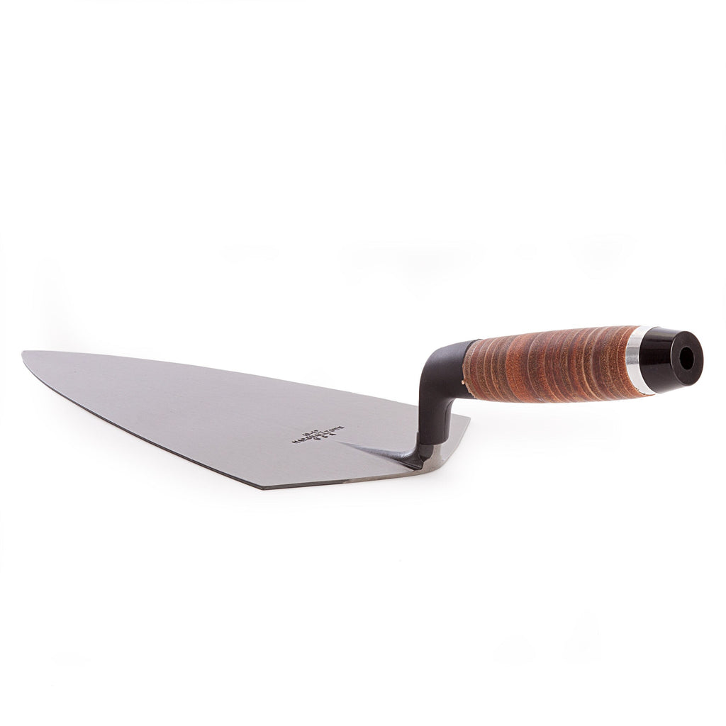 Marshalltown M1912L 19L Philadelphia Pattern Brick Trowel with Leather Handle 12"