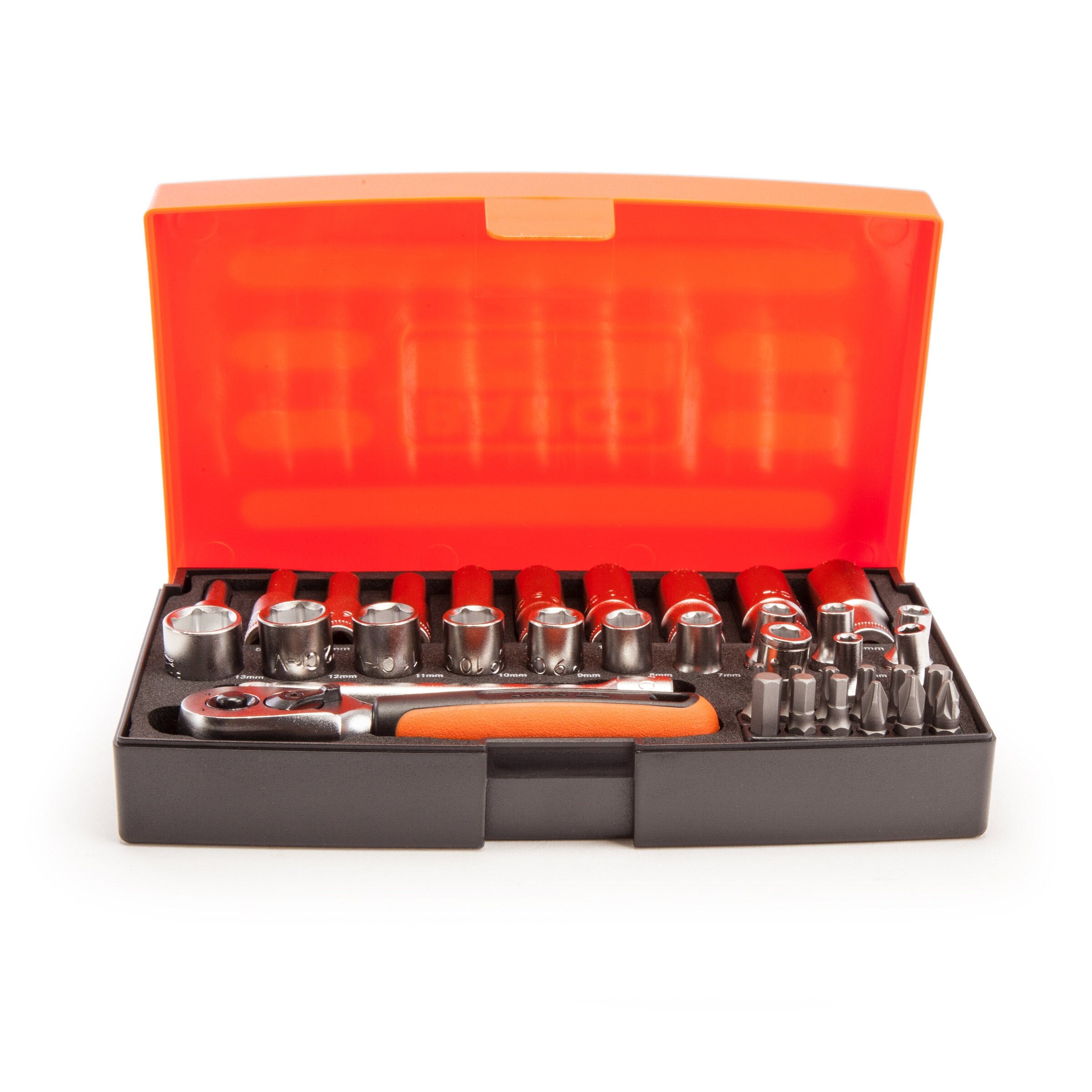 Bahco SL25L Metric Socket and Mechanical Set 1/4in Dynamic Drive (37 Piece)