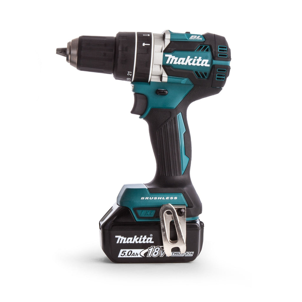 Makita DHP484RTJ LXT 18V Combi Drill in Makpac Case (2 x 5.0Ah Batteries)