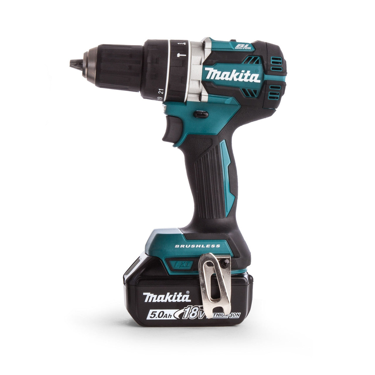 Makita DHP484RTJ LXT 18V Combi Drill in Makpac Case (2 x 5.0Ah Batteries)