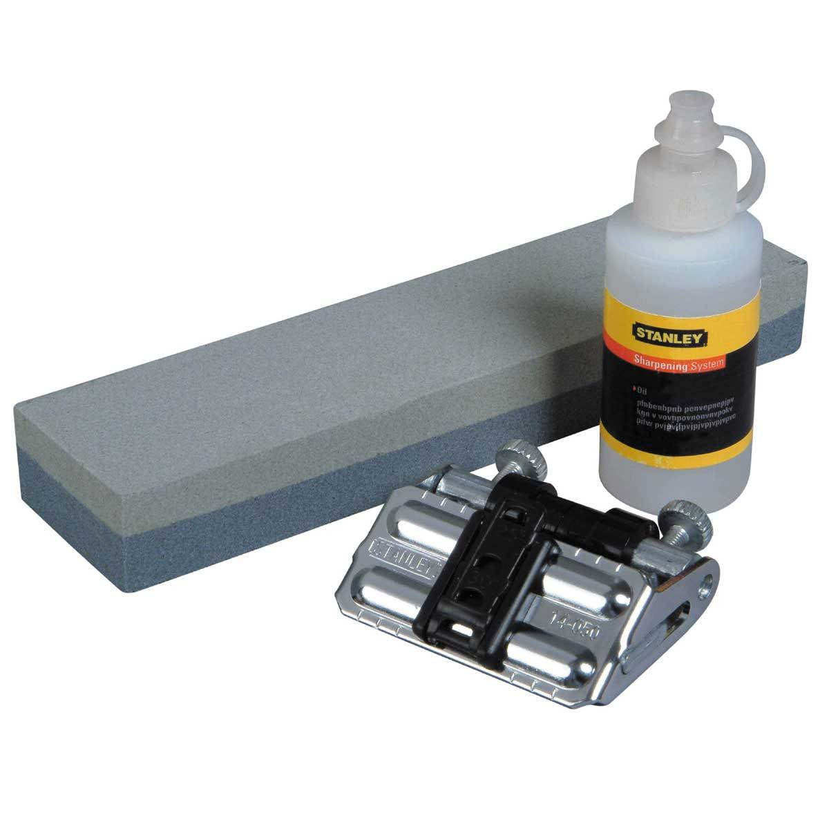 Stanley 0-16-050 Oilstone, Oil & Honing Guide Chisel Sharpening Kit