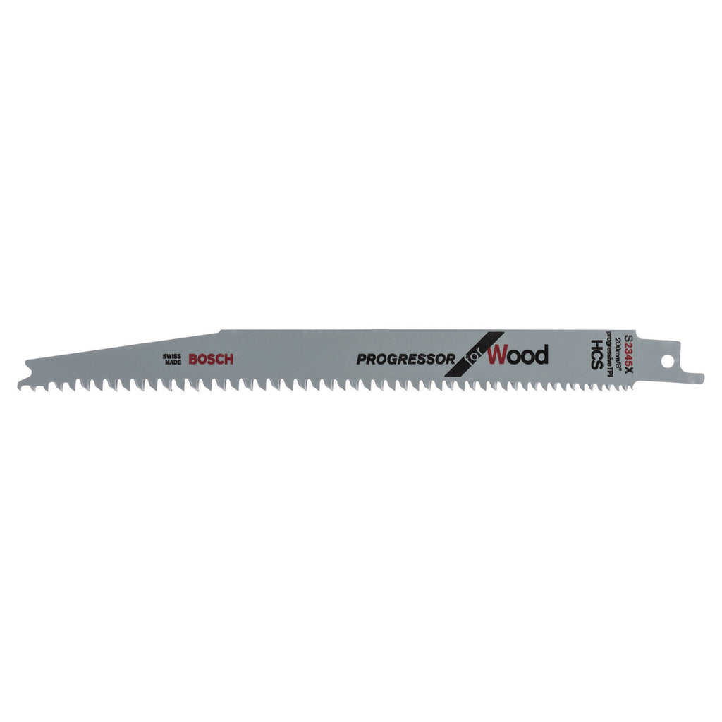 Bosch S2345X Progressor Reciprocating Saw Blade for Wood 200mm (Pack of 5)