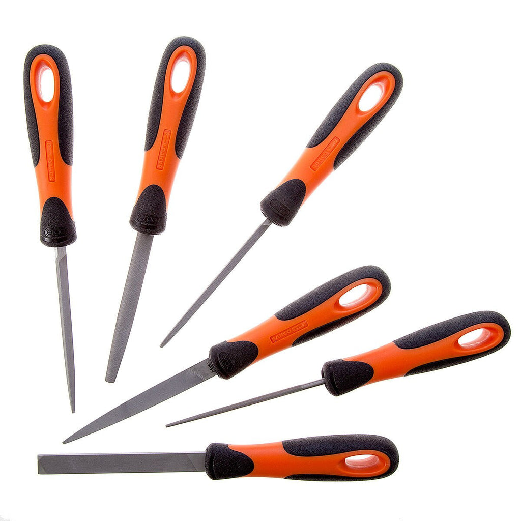 Bahco 1-476-04-3-2 ERGO Engineering Smooth Cut File Set 100mm (6 Piece)