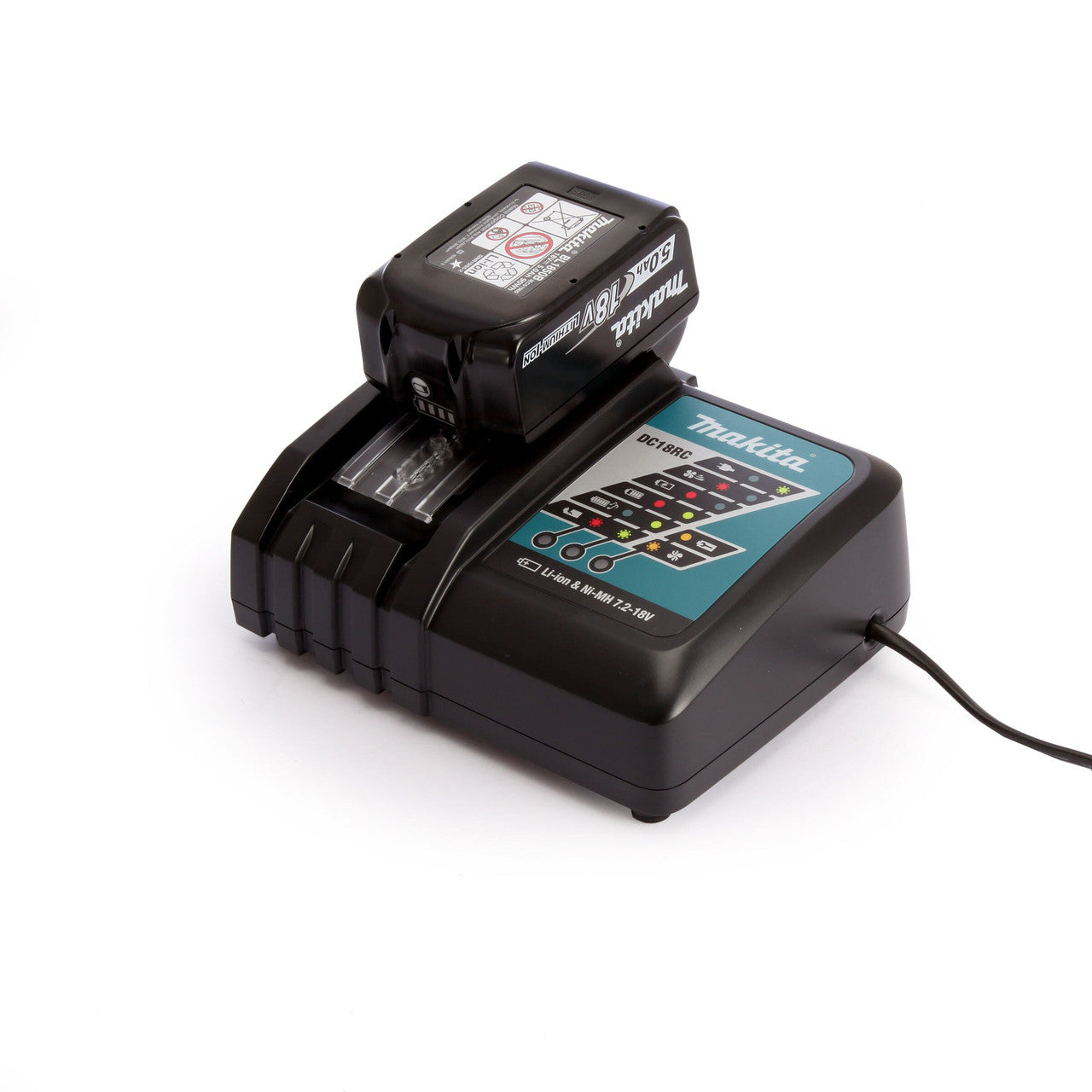 Makita LXT 18V BL1850B 5.0Ah Battery & DC18RC Charger Set