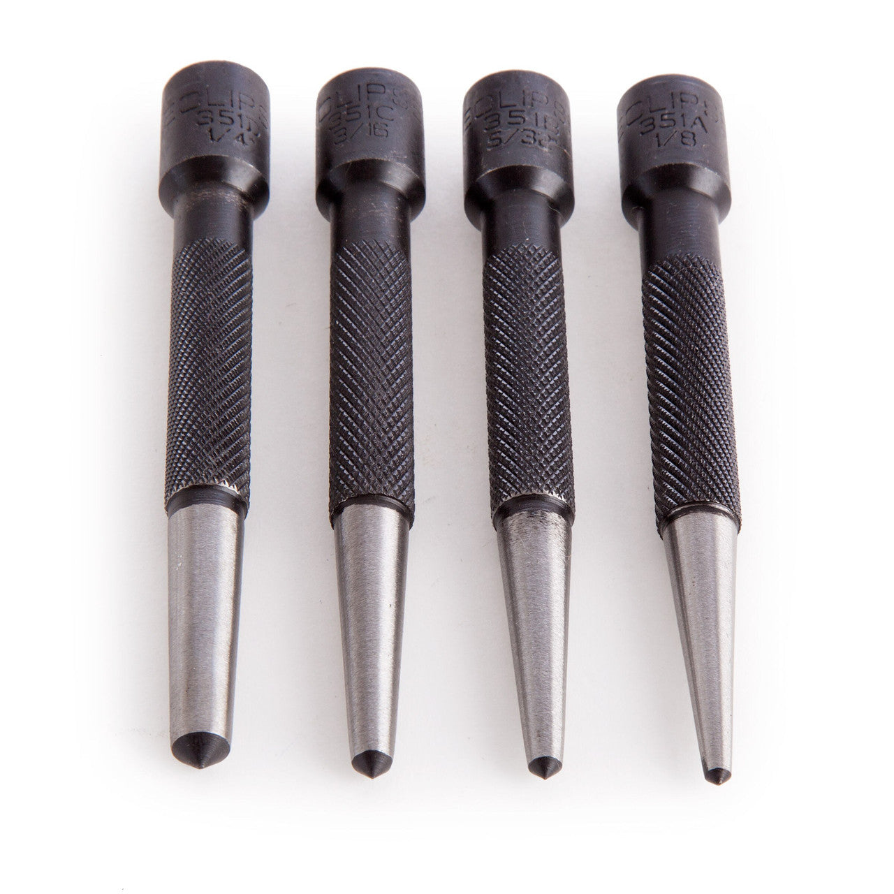 Eclipse 351W Round Head Centre Punch Set (4 Piece)