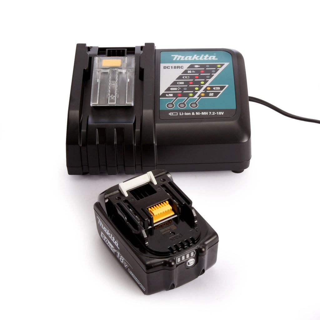 Makita LXT 18V BL1850B 5.0Ah Battery & DC18RC Charger Set