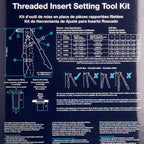 Eclipse 2745 Threaded Insert Setting Tool Kit 4 - 8mm