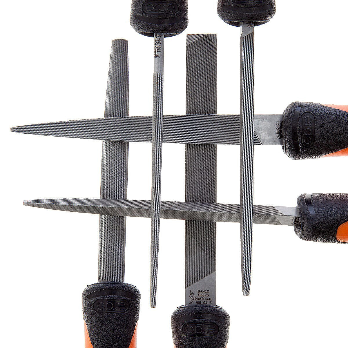 Bahco 1-476-04-3-2 ERGO Engineering Smooth Cut File Set 100mm (6 Piece)