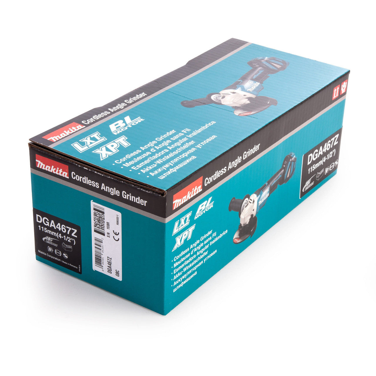 Makita DGA467Z LXT 18V Angle Grinder 115mm (Body Only)