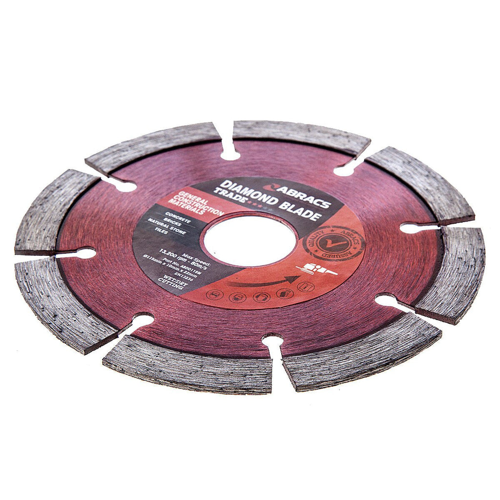 Abracs ABDD115M Trade General Purpose Diamond Blade 115 x 10 x 22mm