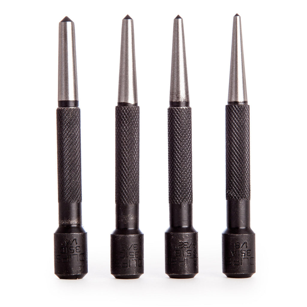 Eclipse 351W Round Head Centre Punch Set (4 Piece)