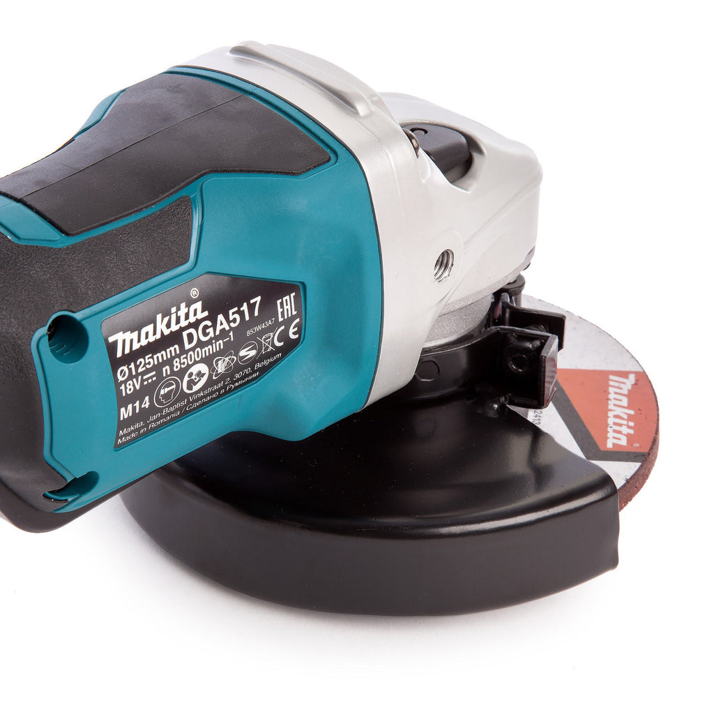 Makita DGA517Z LXT 18V Angle Grinder 125mm (Body Only)