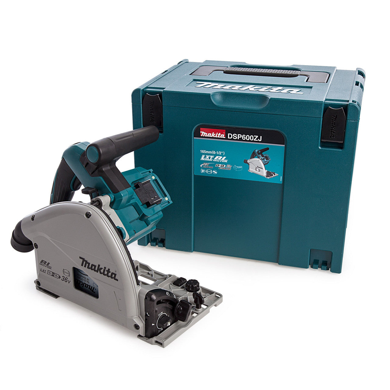 Makita DSP600ZJ LXT 36V Plunge Cut Saw in Makpac Case 165mm (Body Only)