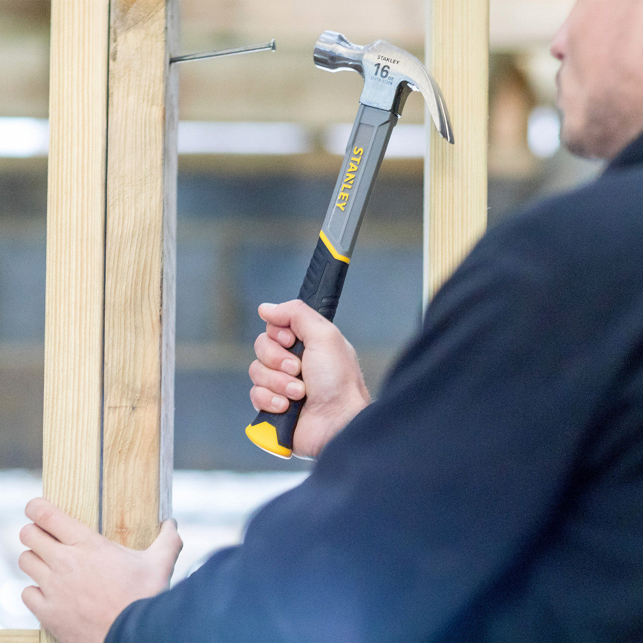 Stanley STHT0-51309 Curve-Claw Fibreglass Hammer 16oz
