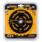 Dewalt DT10624 EXTREME Second Fix Circular Saw Blade 165 x 20mm x 24T