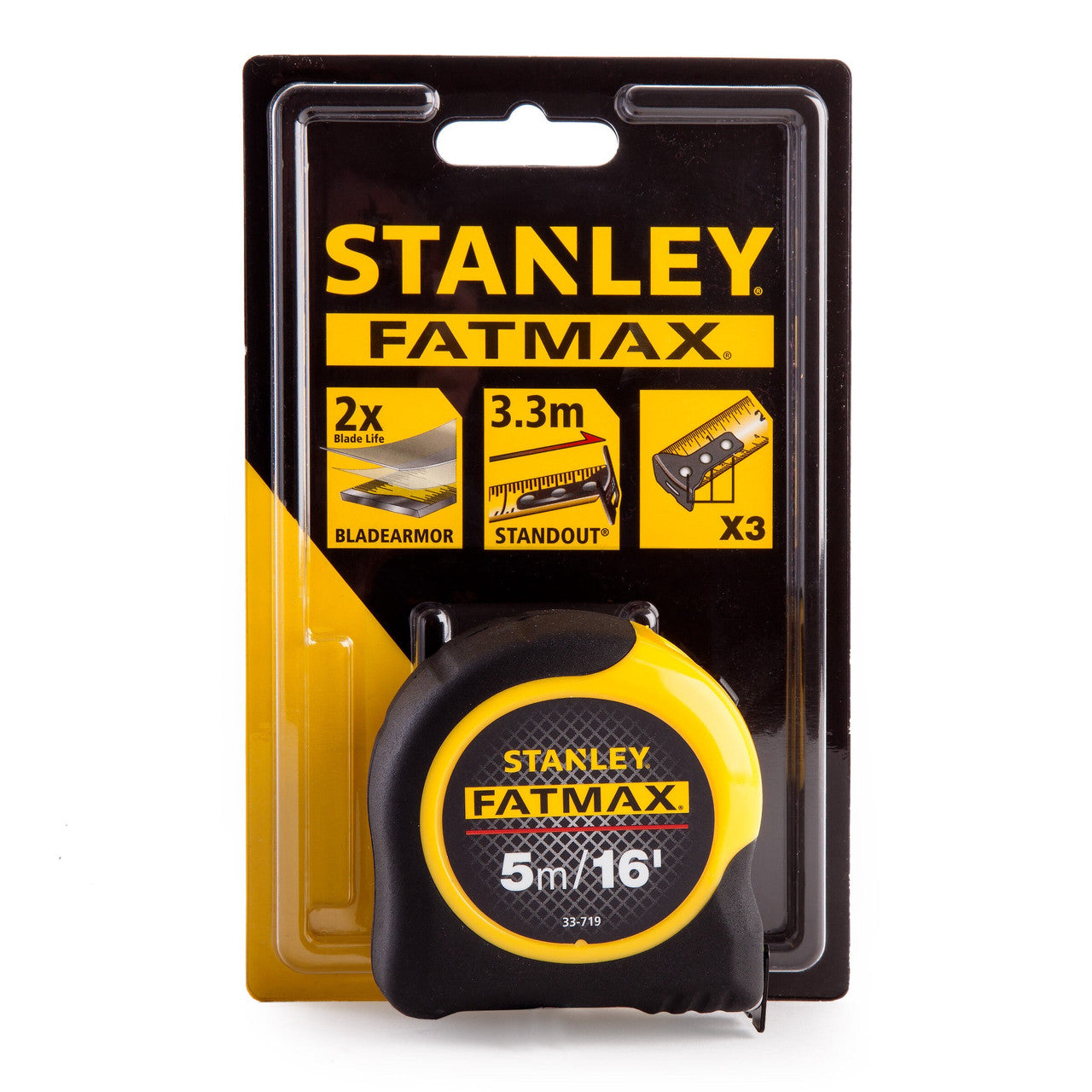 Stanley 0-33-719 FatMax BladeArmor Tape Measure 16' / 5m