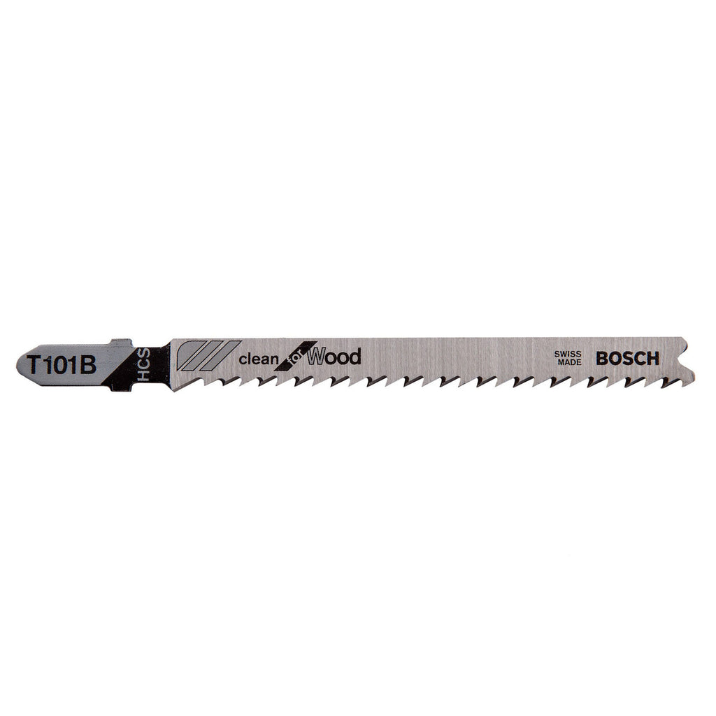 Bosch T101B Clean Jigsaw Blade for Wood 100mm (Pack of 5)