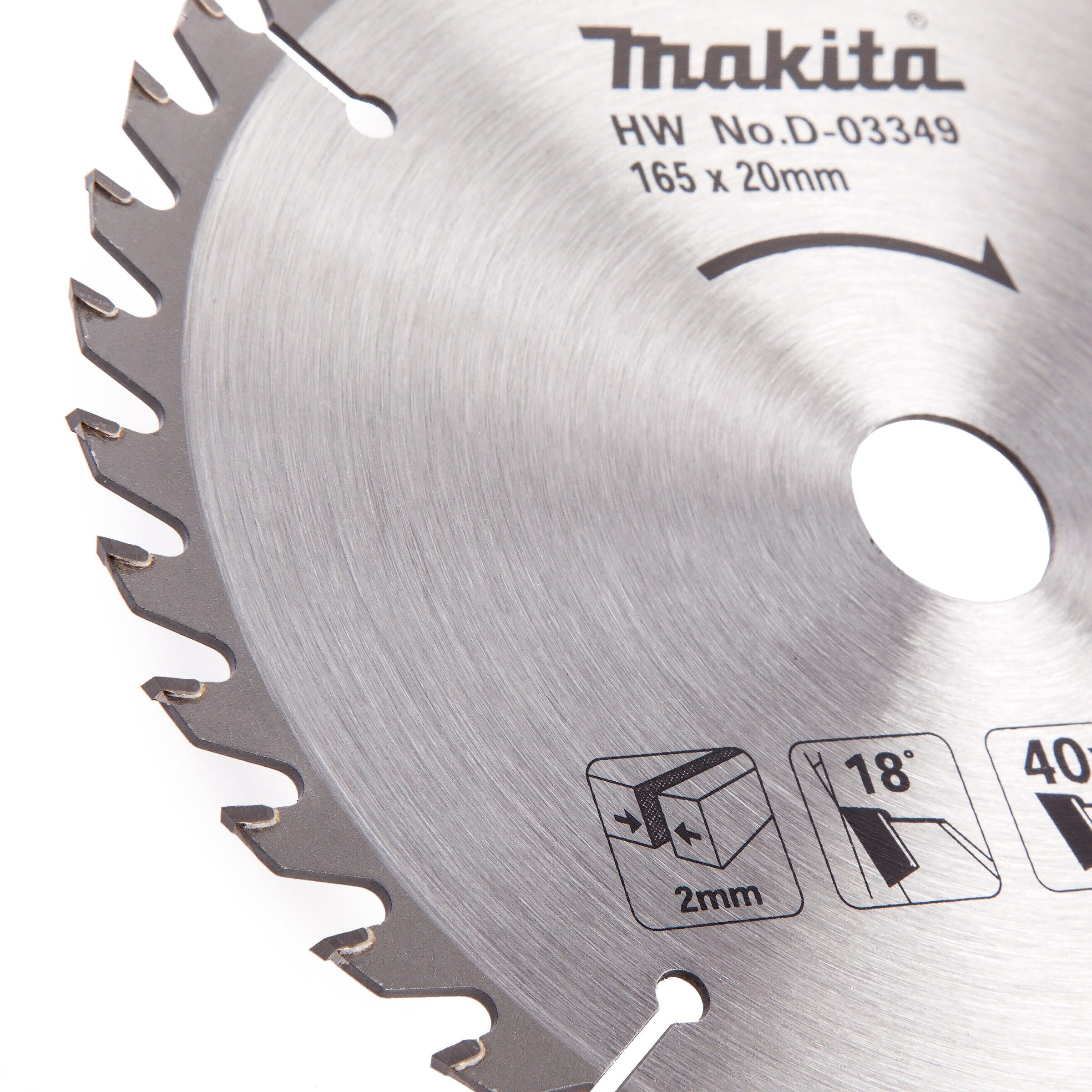 Makita D-03349 Circular Saw Blade for Wood 165 x 20mm x 40T