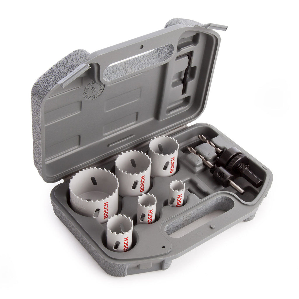 Bosch 2608580803 HSS Bi-Metal Hole Saw Set for Plumbers 19 - 57mm (9 Piece)