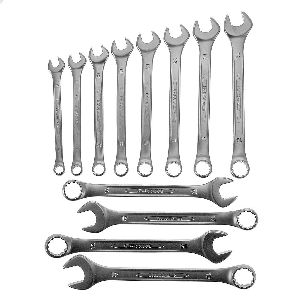 Bahco 111M/SH12 Combination Wrench Set 8 - 19mm (12 Piece)