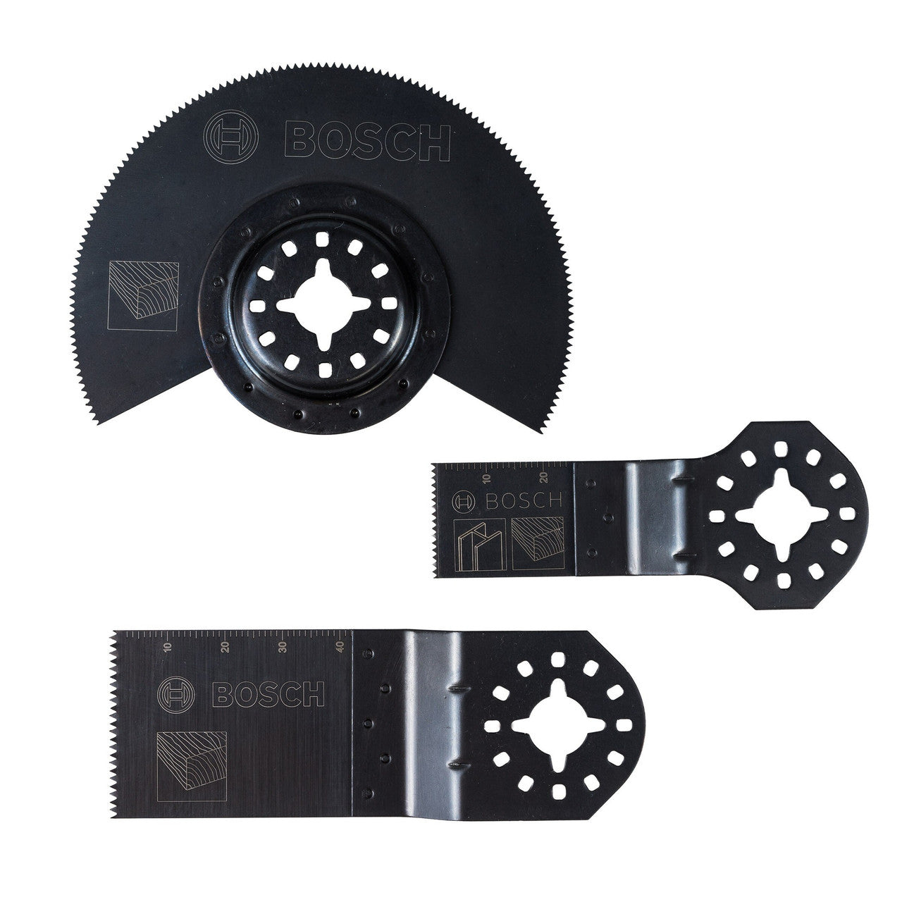 Bosch 2608662343 Basic Multi-Tool Blade Set for Wood (3 Piece)