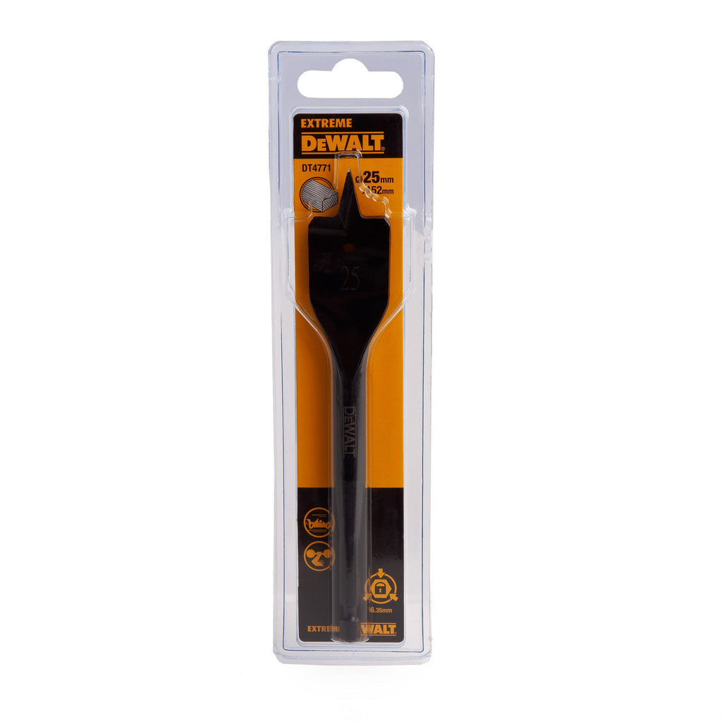 Dewalt DT4771 EXTREME Impact Flat Drill Bit for Wood 25 x 152mm