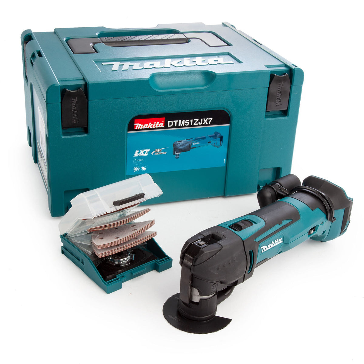 Makita DTM51ZJX7 LXT 18V Multi-Tool Kit in Makpac Case (Body Only)