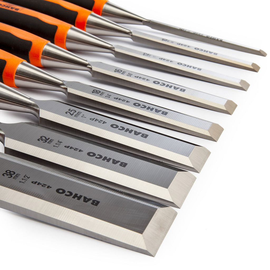 Bahco 424P-S8-EUR Chisel Set in Wooden Box (8 Piece)
